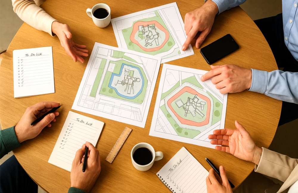 Absprechung Spielgerät